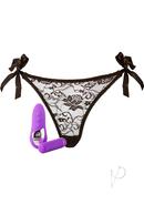 Nu Sensuelle Pleasure Panty Vibe Rechargeable Silicone Remote And Bullet - Purple